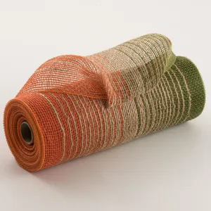 10" Burlap Deco Mesh: Fall Ombré Jute