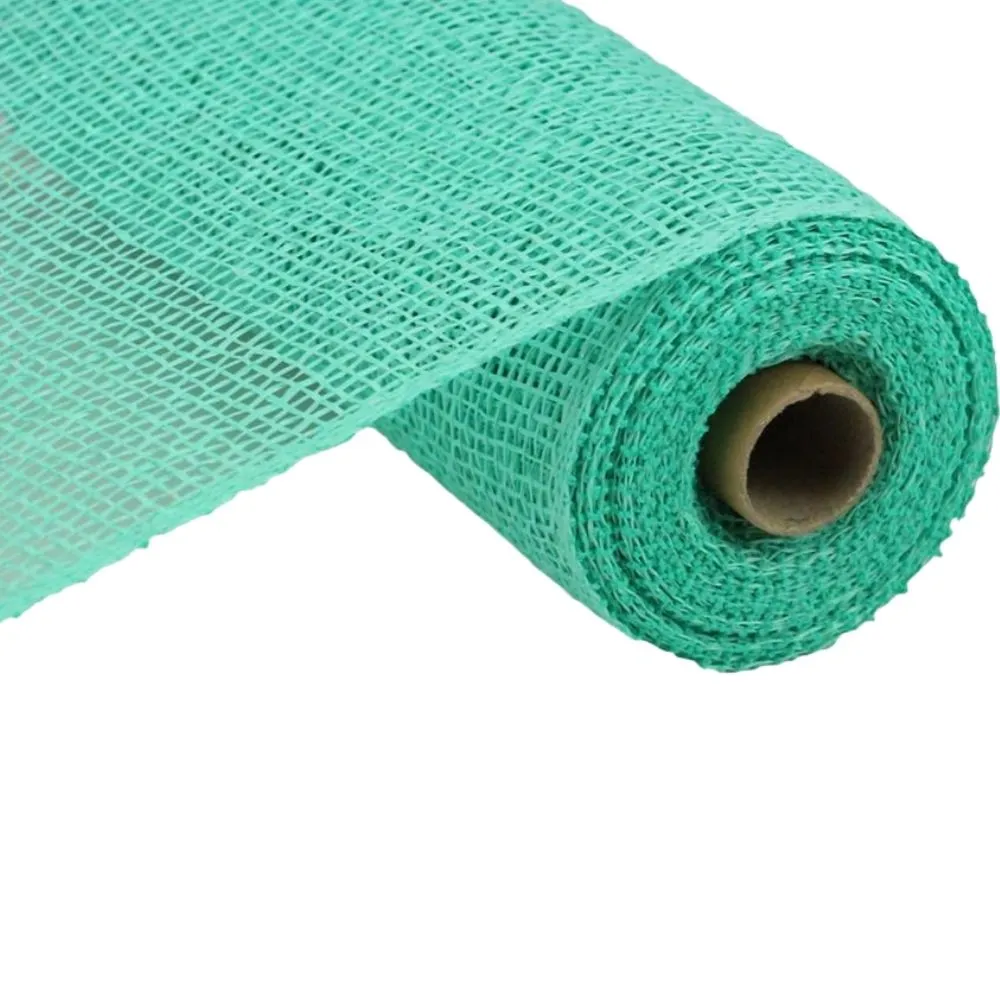 10" Mint Green Poly Burlap Mesh RP8100M5