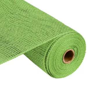 10" Poly Burlap Mesh Lime Green RP810033