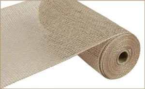 10" x 10yds Poly Burlap Mesh: Natural