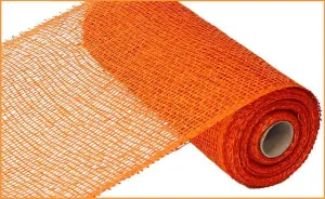 10" x 10yds Poly Burlap Mesh: Orange