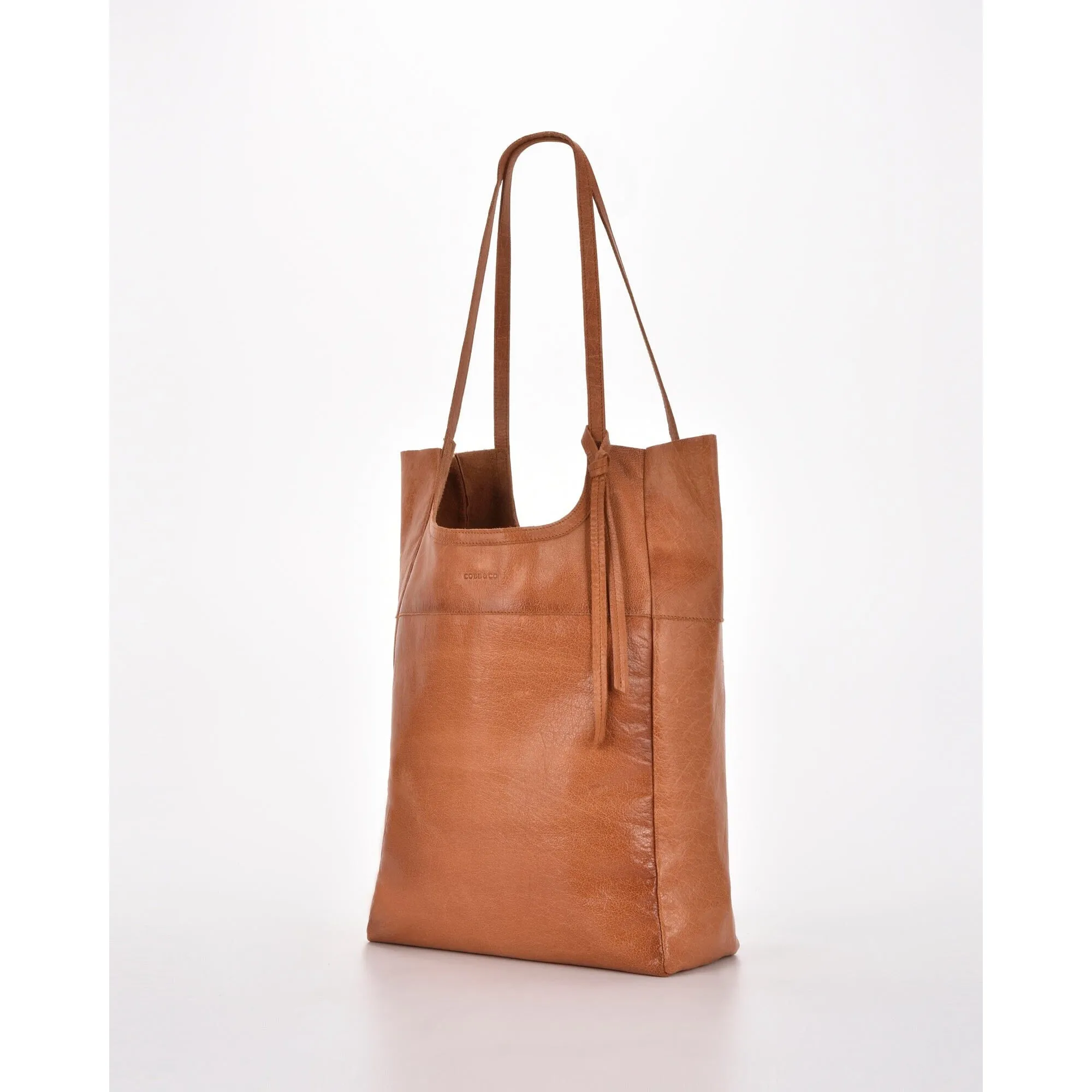 & CO Palmerston Leather Tote BLACK