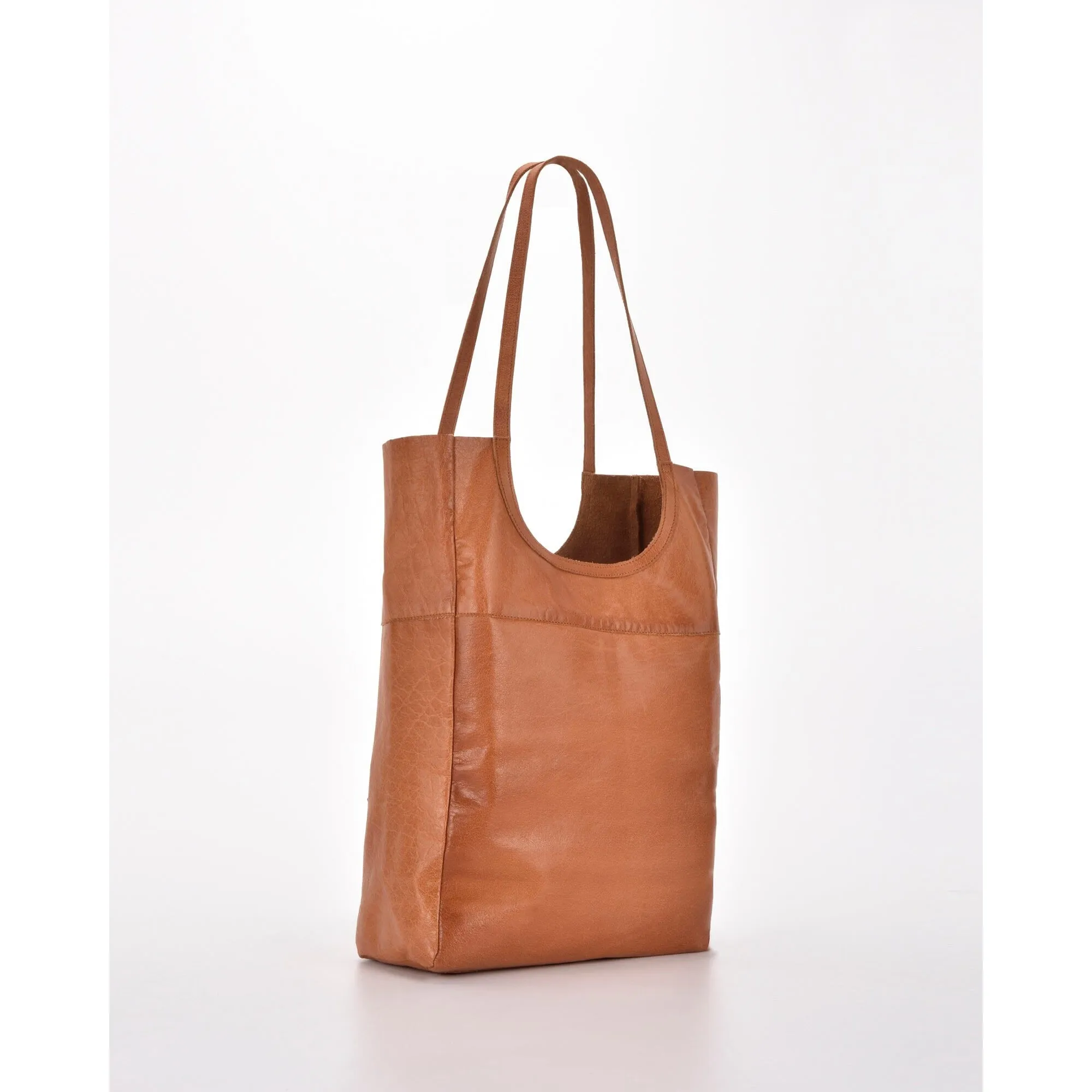 & CO Palmerston Leather Tote BLACK