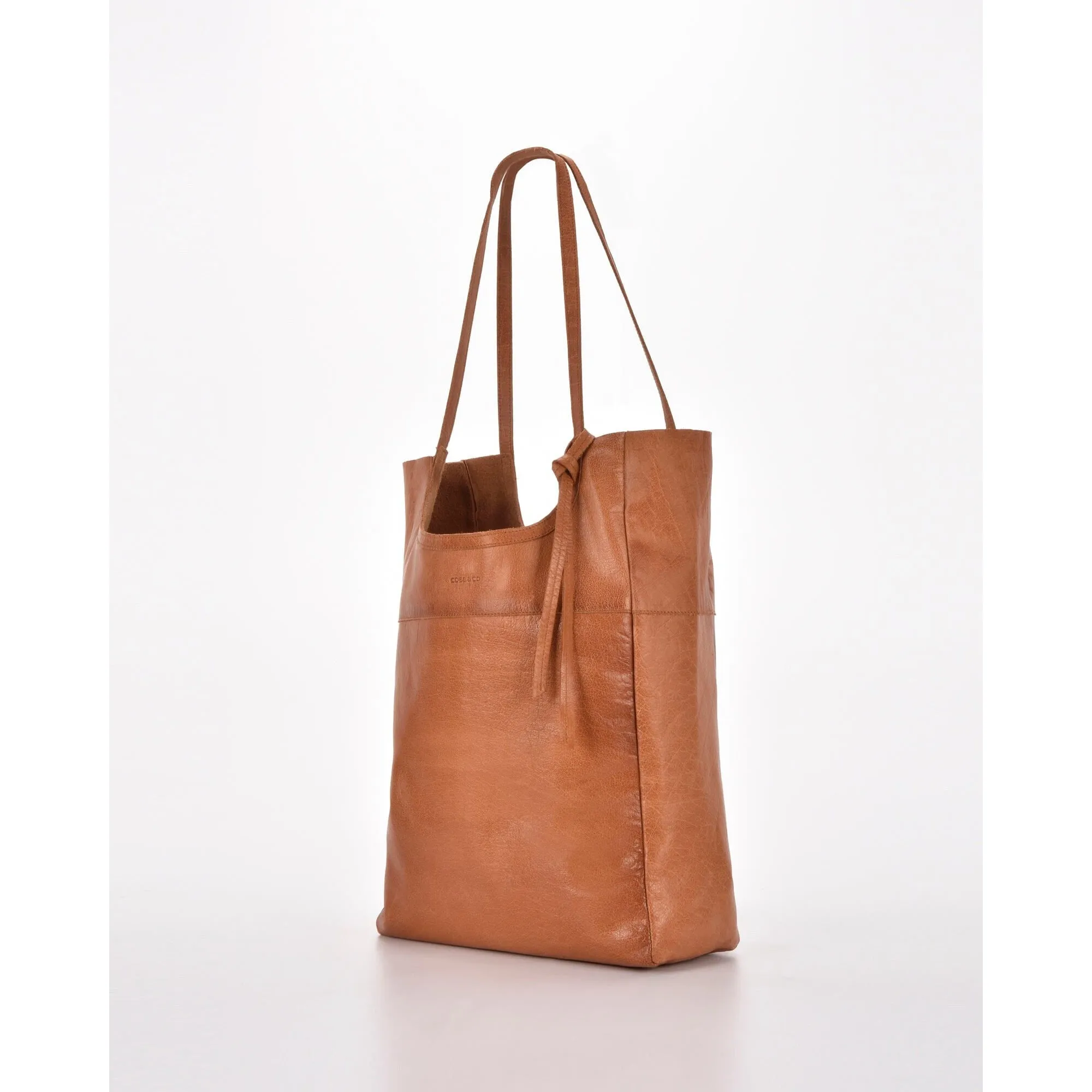 & CO Palmerston Leather Tote BLACK