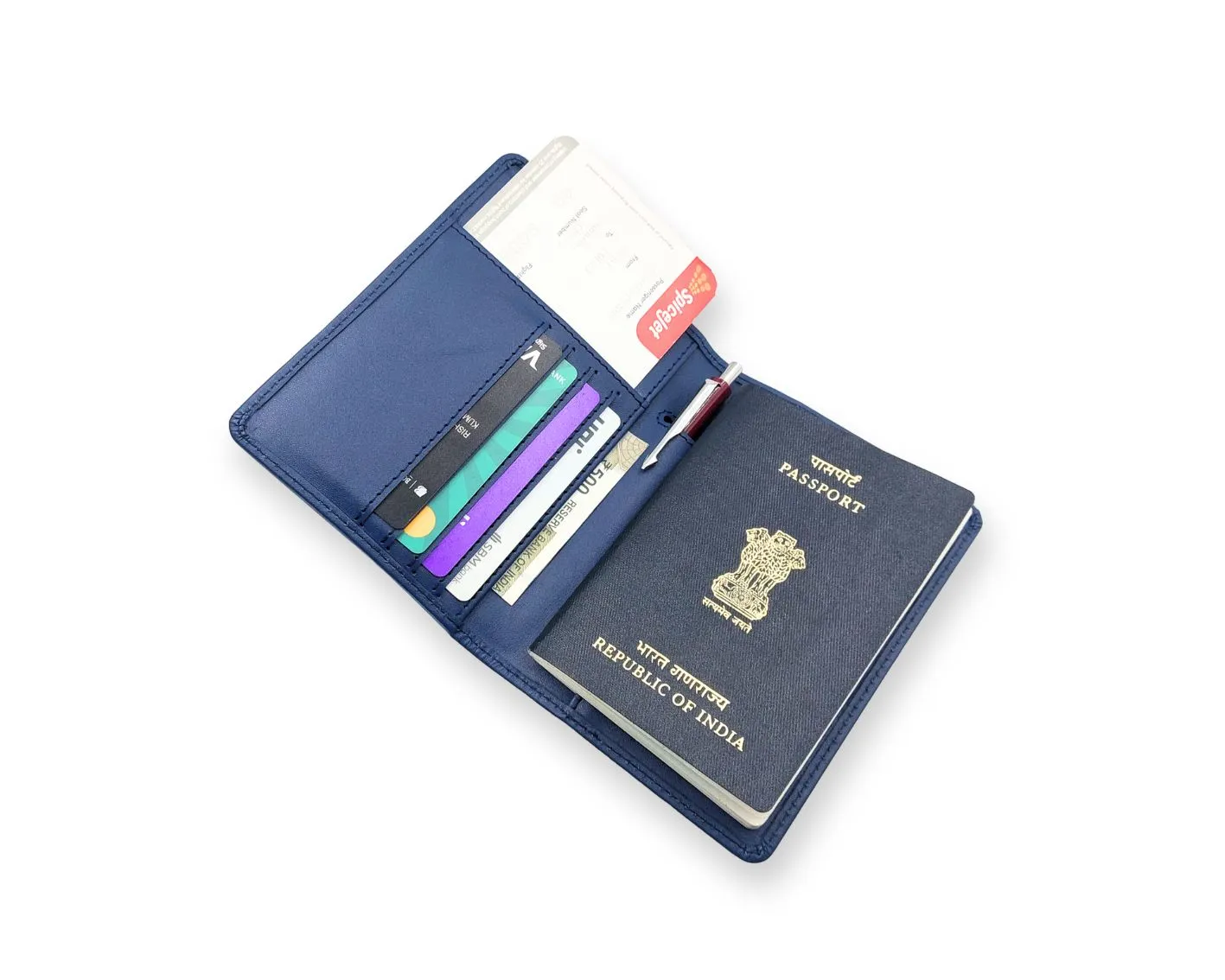 Ashoka Elite Passport Wallet - Blue