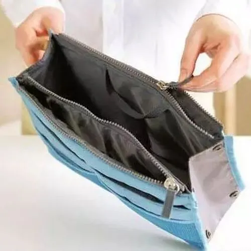 Bag Organiser Insert with 13 Pockets and Zippers