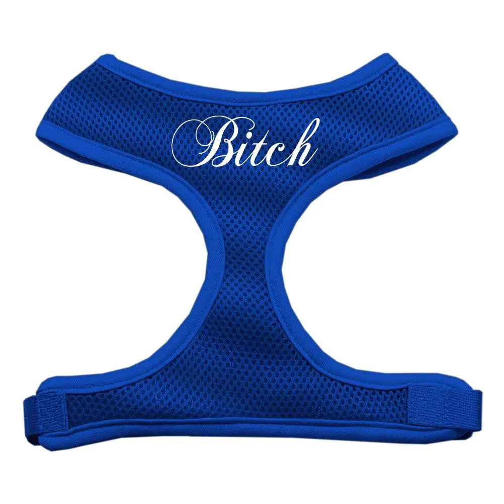 Bitch Soft Mesh Harnesses Blue Extra Large