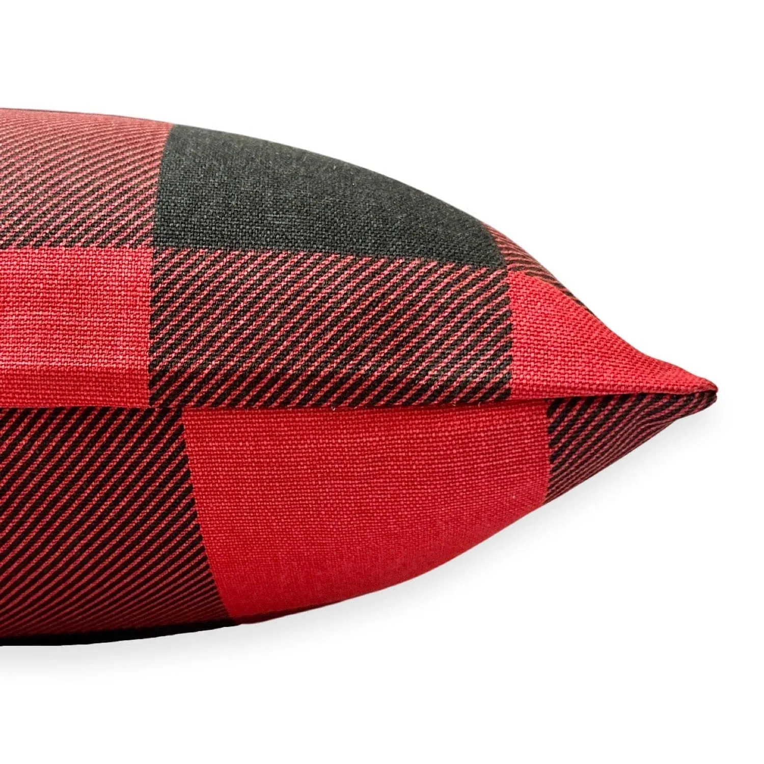 Black & Red Buffalo Check Pillow Bed