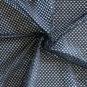 Black Diamond Nylon Spandex Mesh Fabric