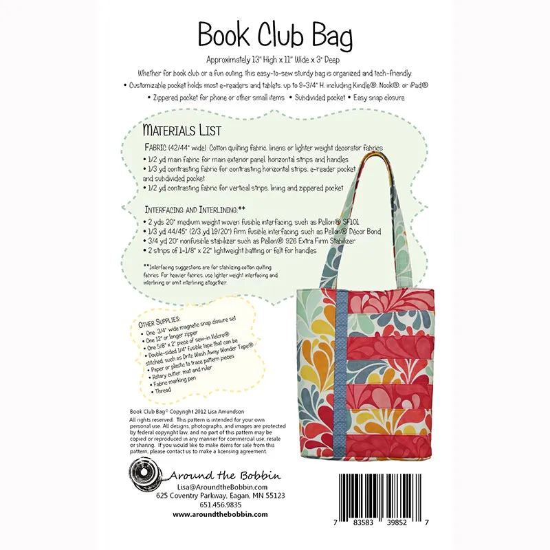 Book Club Bag Pattern