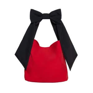 Bow Tote Bag | 'Red Queen'