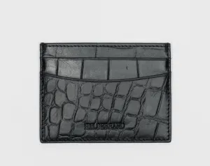 Card Holder Black Croco