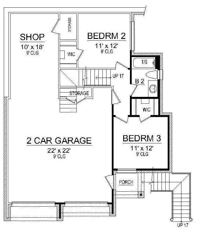 Charming 3-Bedroom Home Plan with Spacious Second Floor