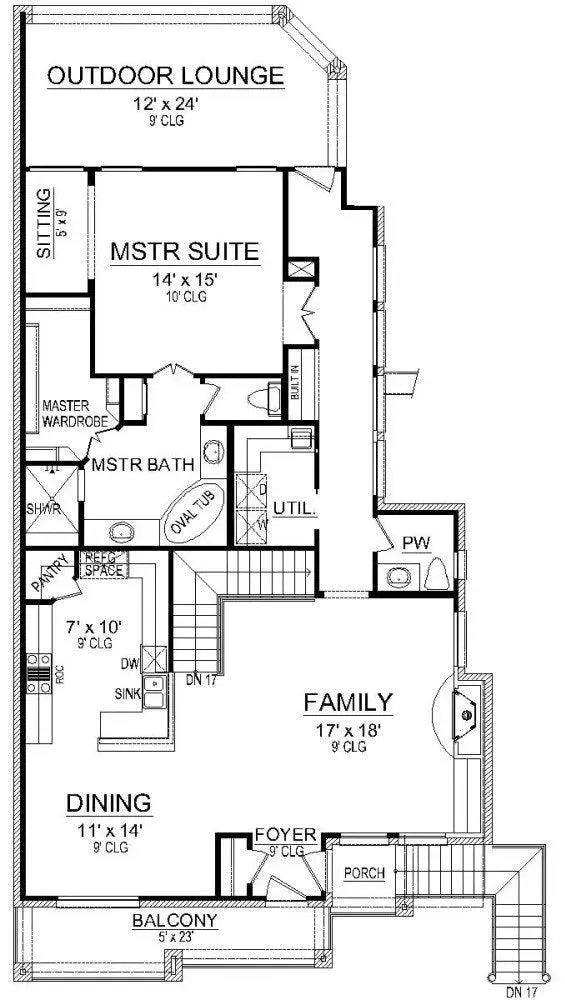 Charming 3-Bedroom Home Plan with Spacious Second Floor