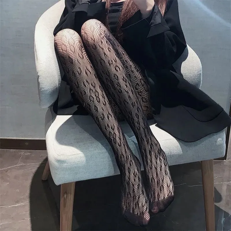 Charming Women Sexy Leopard Pattern Thin Fishnet Pantyhose