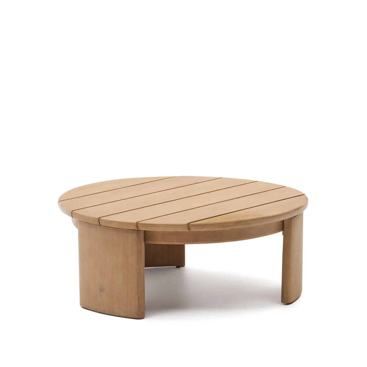 Chori 90cm Round Wooden Coffee Table - Natural