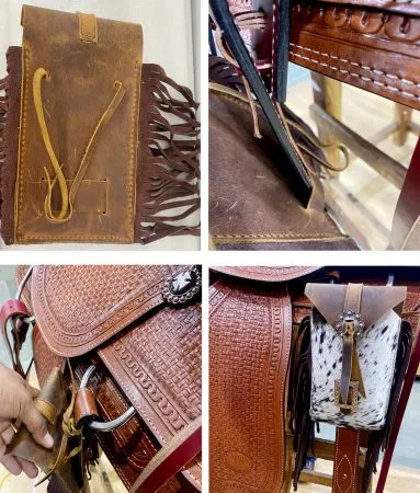 Cowhide Saddle Bag