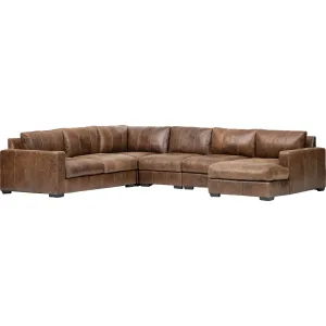 Dawkins Leather Sectional