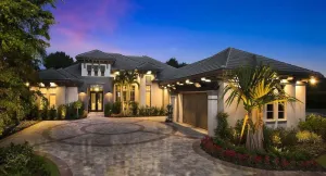 Elegant 4-bedroom home with spacious living, gourmet kitchen, and lanai.