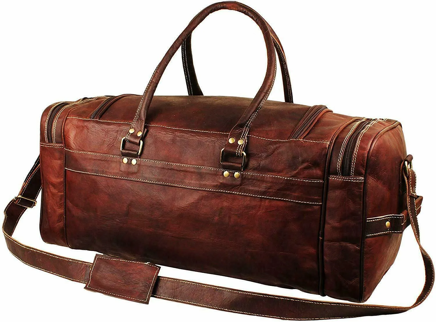 Extra Large Genuine Leather Travel Bag