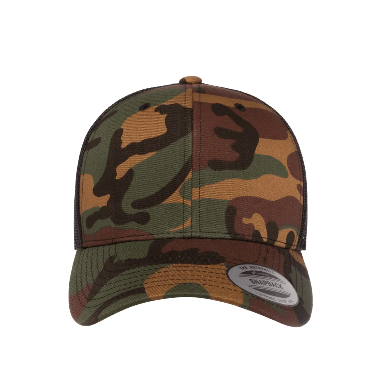 Flexfit Retro Yupoong Camo Mesh Trucker Hat