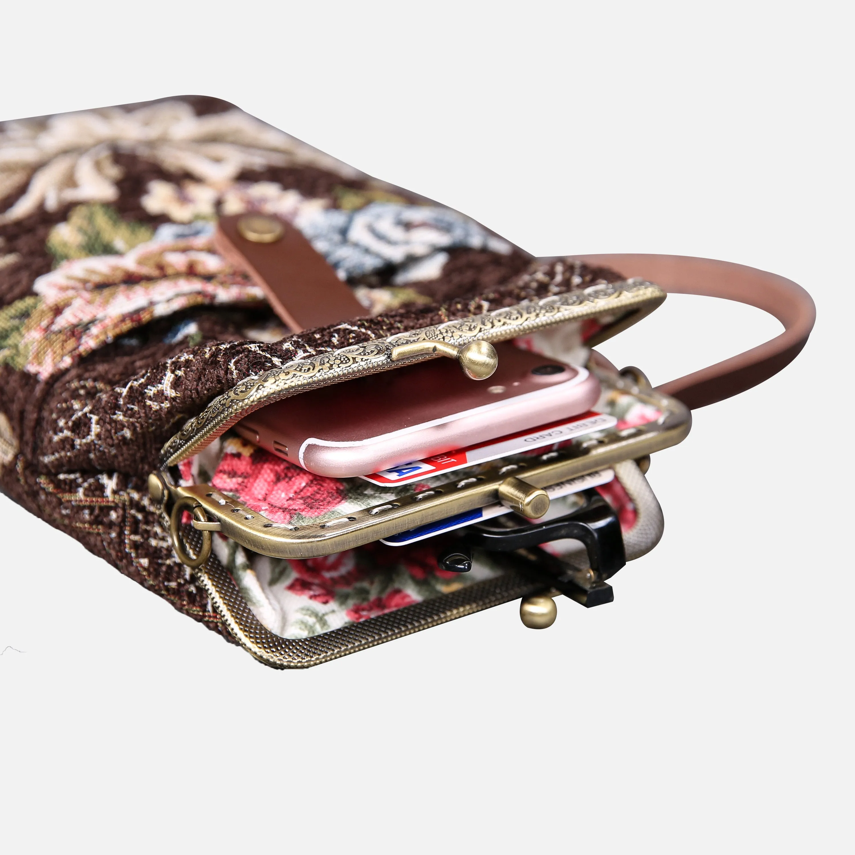 Floral Brown Carpet Phone Case