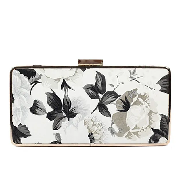 Floral Print Clutch Bag