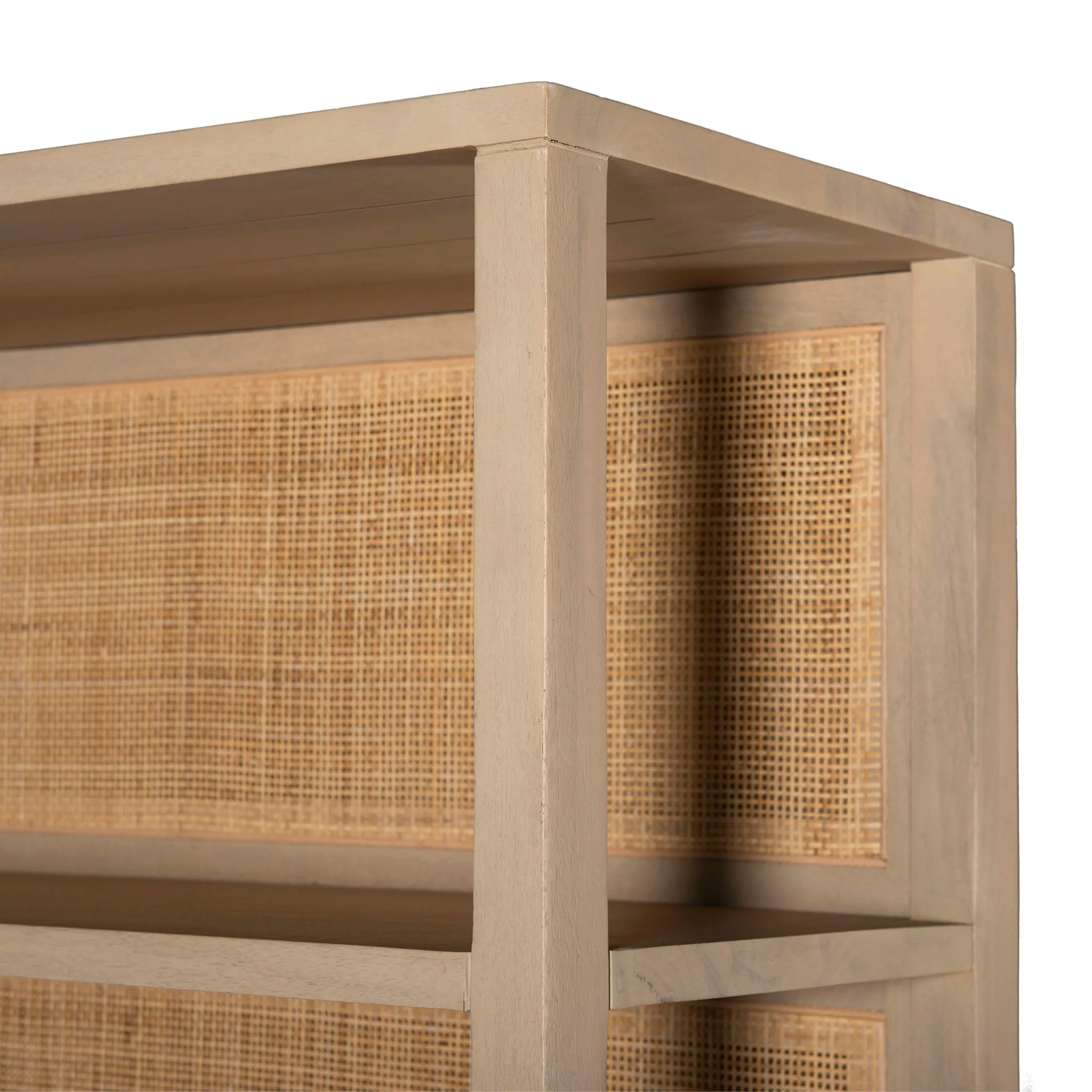 Four Hands Caprice Wide Bookshelf - Natural Mango