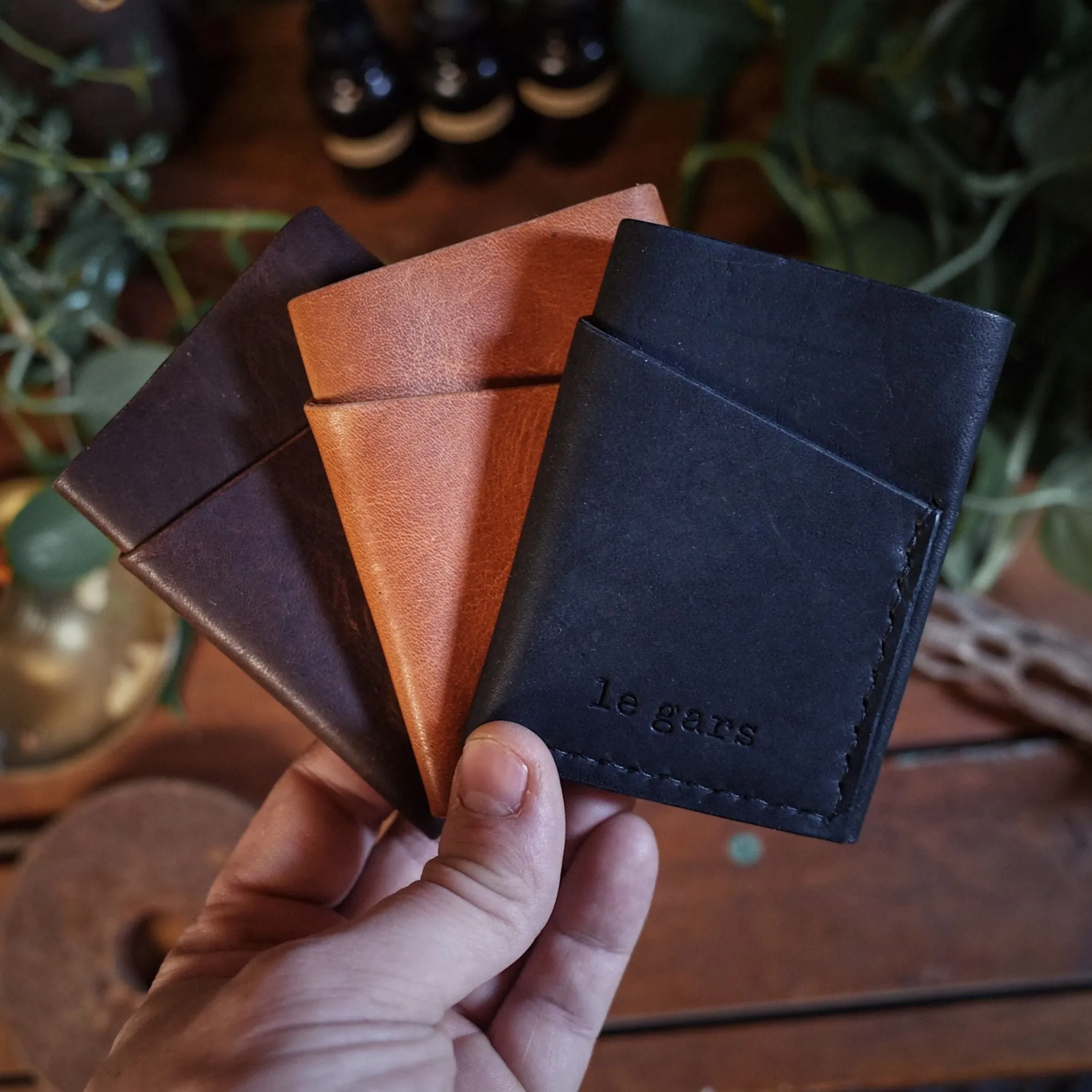 Gaspé Leather Cardholder – English Tan Edition