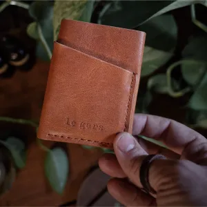 Gaspé Leather Cardholder – English Tan Edition