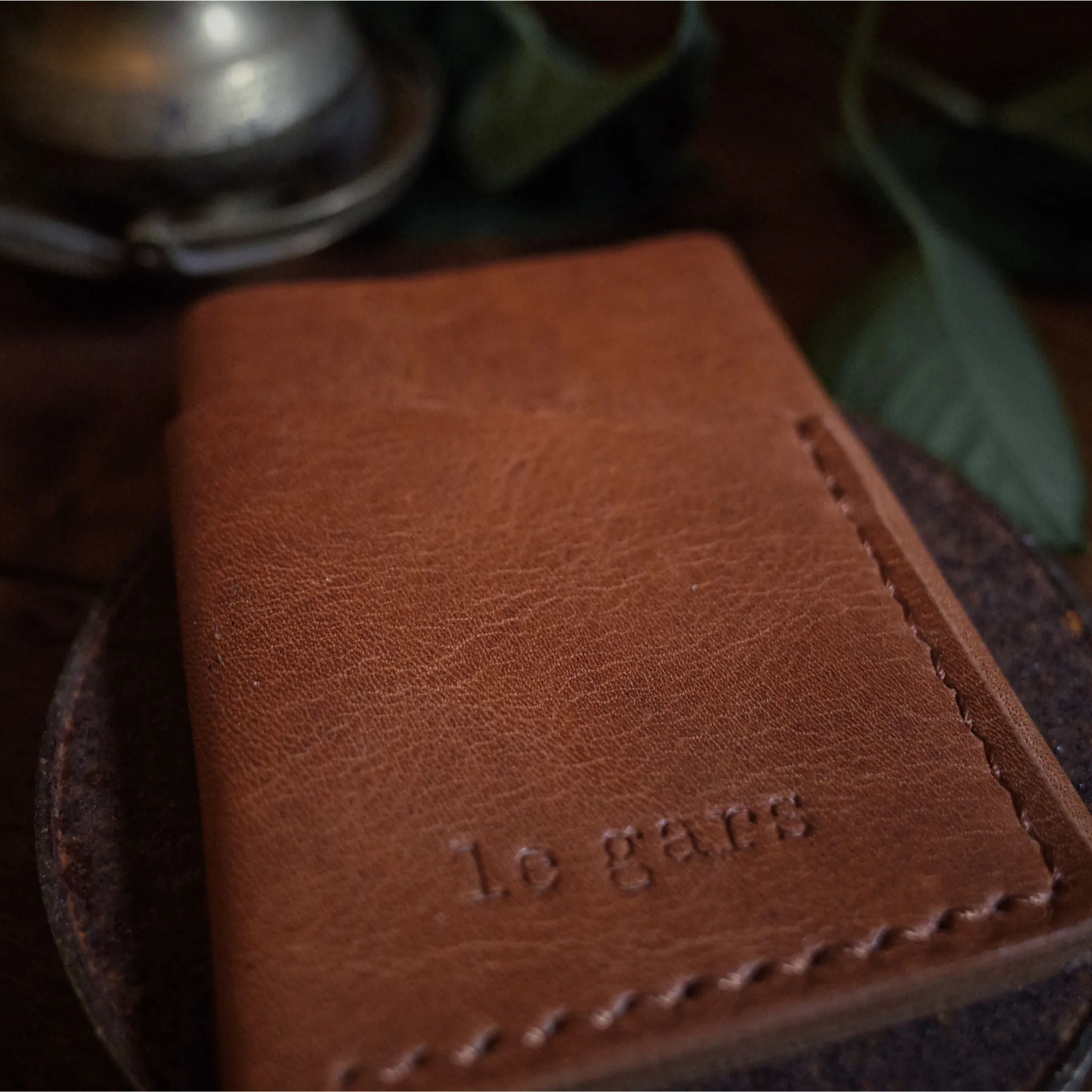 Gaspé Leather Cardholder – English Tan Edition