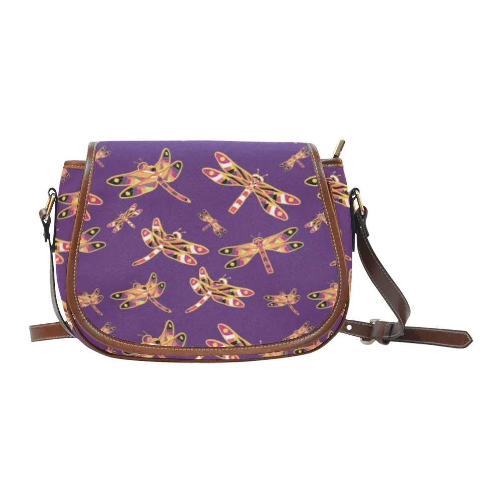 Gathering Yellow Purple Saddle Bag/Large