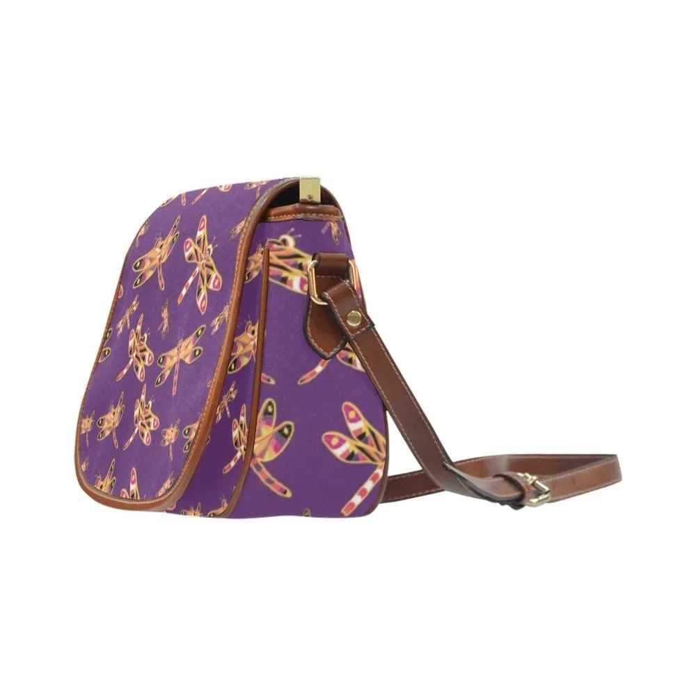 Gathering Yellow Purple Saddle Bag/Large