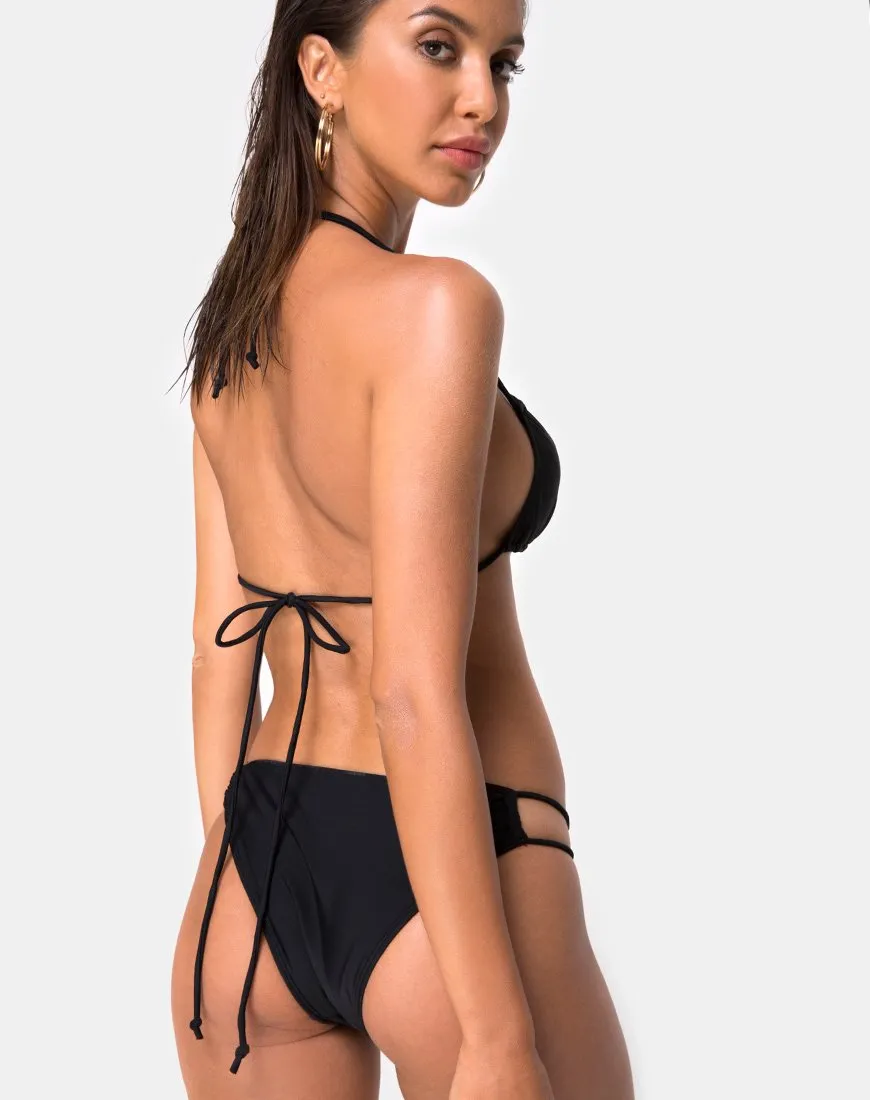 Halow Bikini Bottom in Black