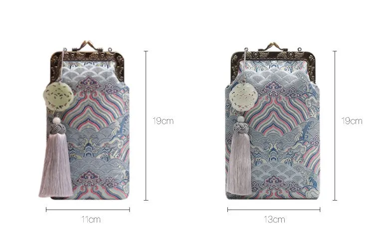 Hand Made Silk Chinese Style Mobile Phone Bag