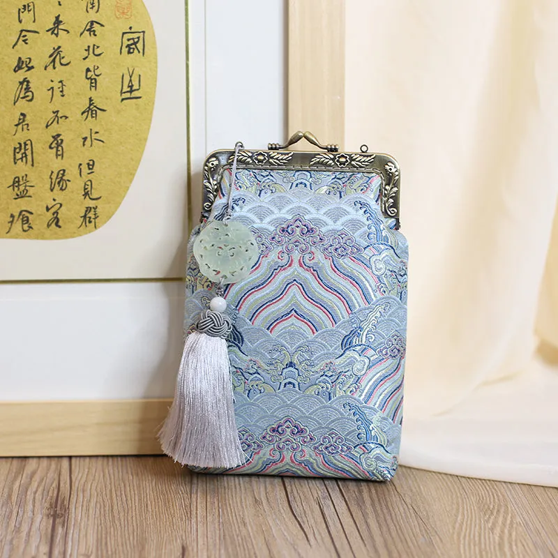 Hand Made Silk Chinese Style Mobile Phone Bag