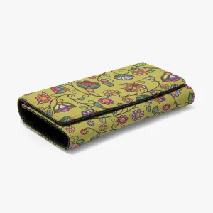 Heartbeat Petals Yellow Foldable Wallet