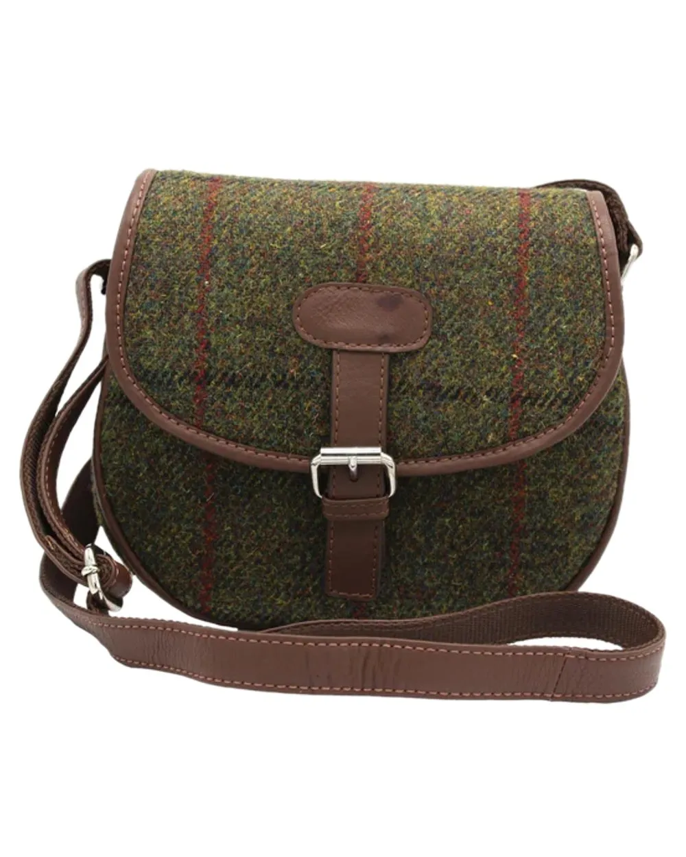 Heather Rowan Harris Tweed Saddle Bag