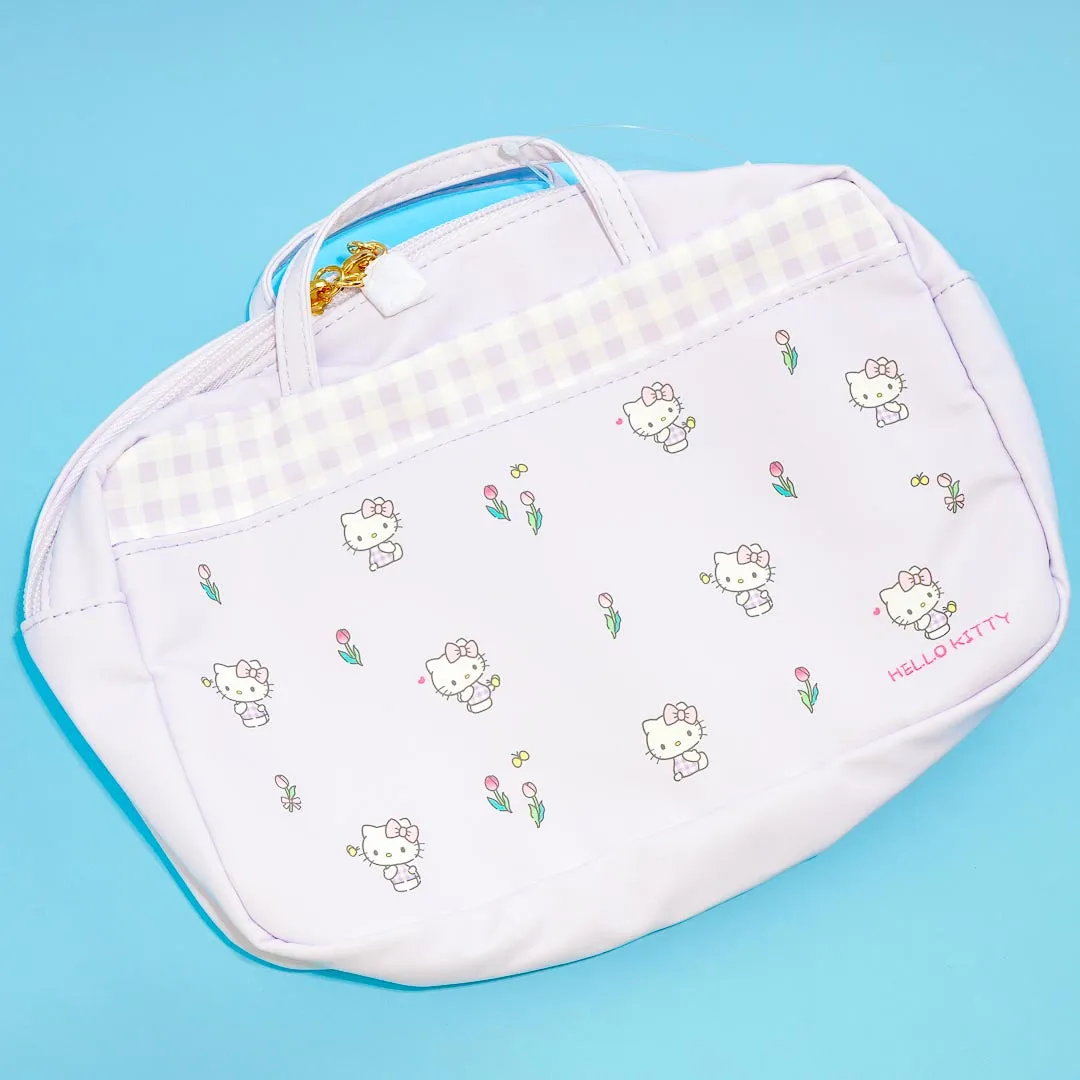 Hello Kitty & Tulips Multi-Pocket Handbag