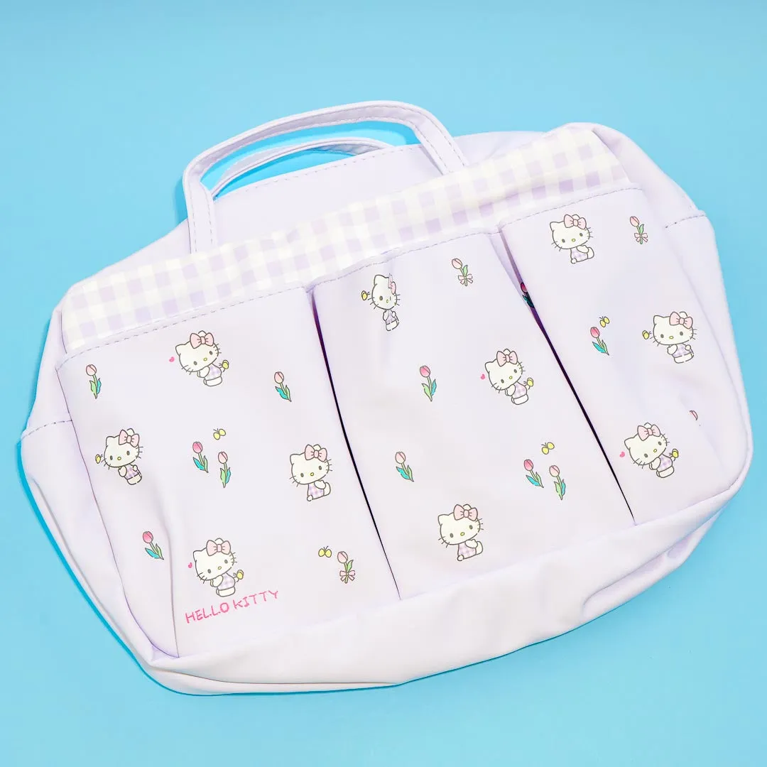 Hello Kitty & Tulips Multi-Pocket Handbag