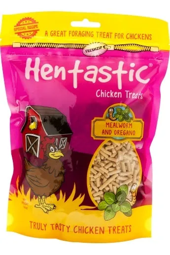 Hentastic Mealworms & Oregano Pellets 16oz Ziplock Bag