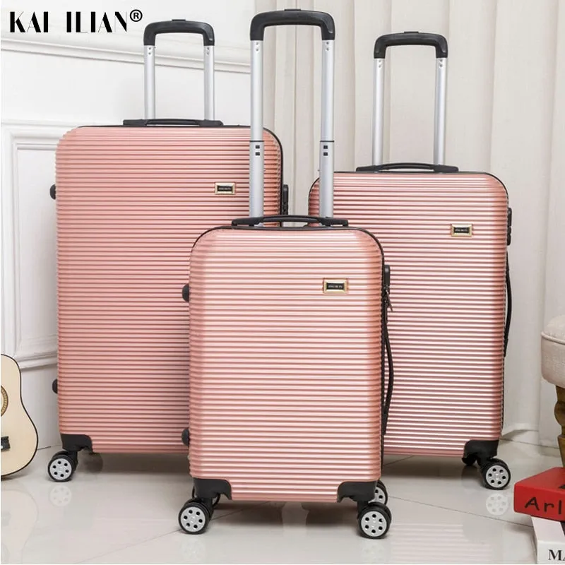 HOT 20/24/28 inch rolling luggage Sipnner wheels ABS PC Women travel suitcase men fashion cabin carry-on trolley box luggage