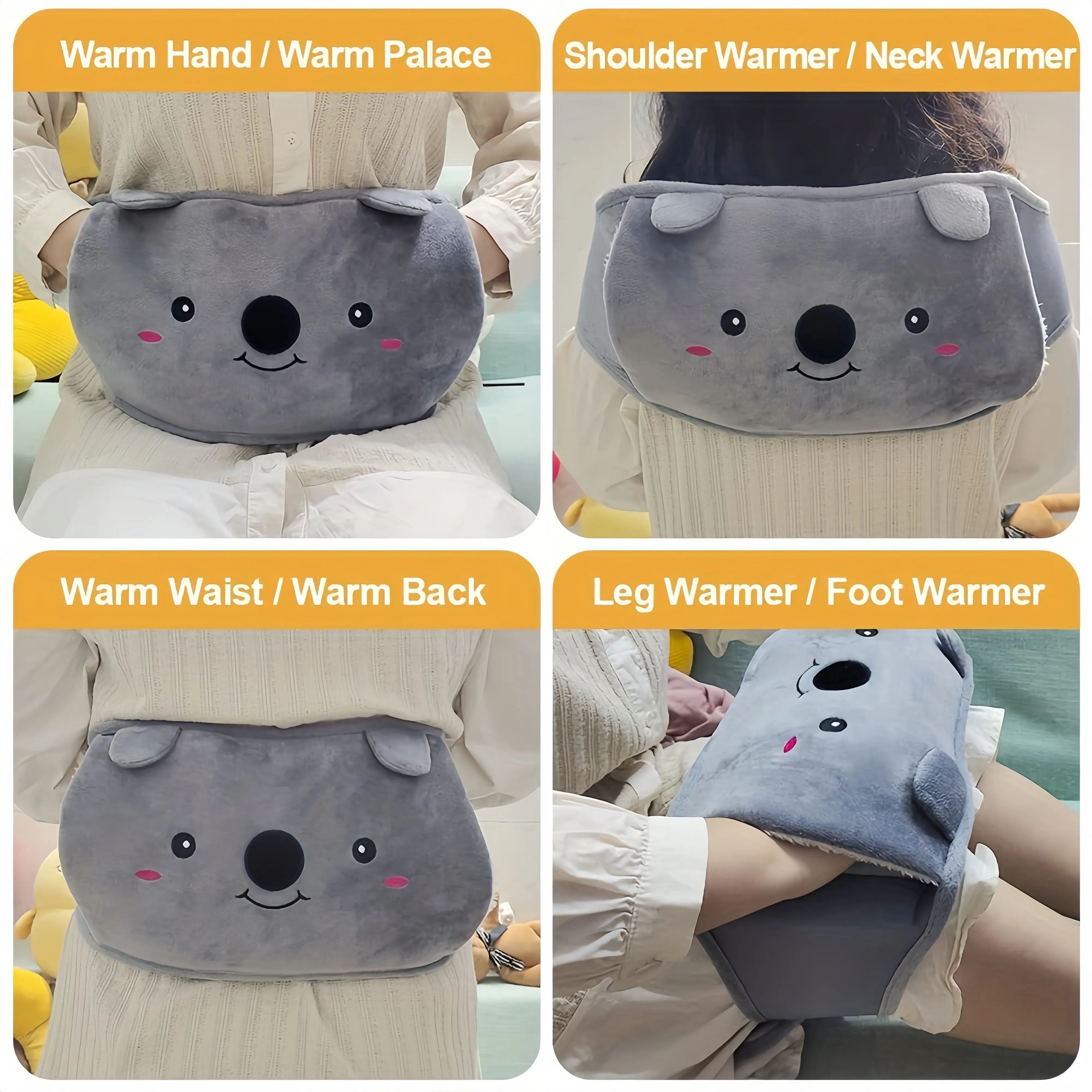 Hot Water Bag, Hot Water Bag Waist Belt, Plush Cute Water Bag