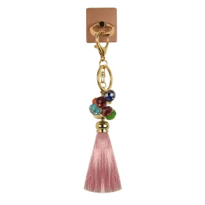 iOrigin Ring Grip and Kick Stand   Multi-Colored Rhinestones & Tassel Key Chain for Mobile Phones & Tablets