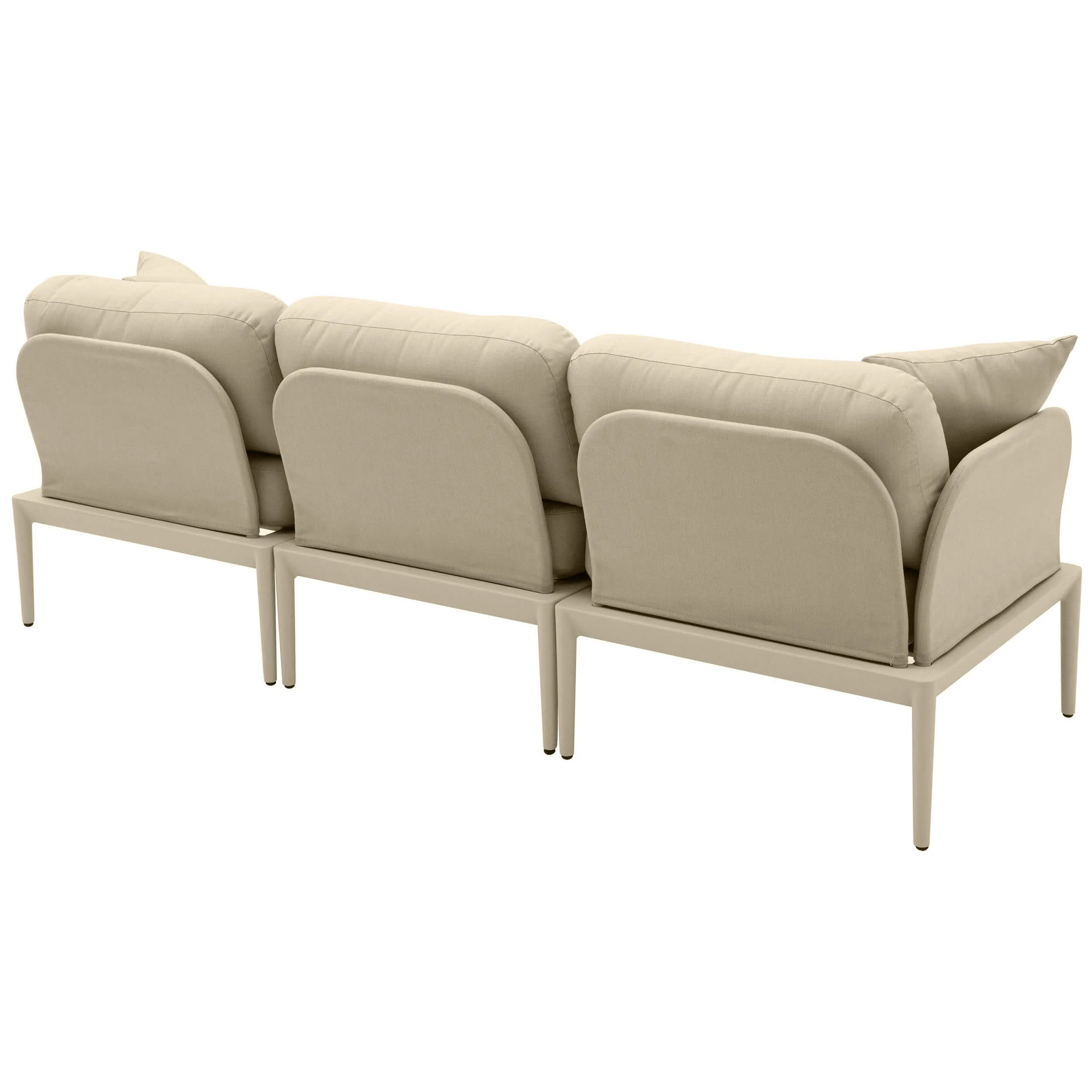 Kapri Outdoor Modular Sofa, Taupe