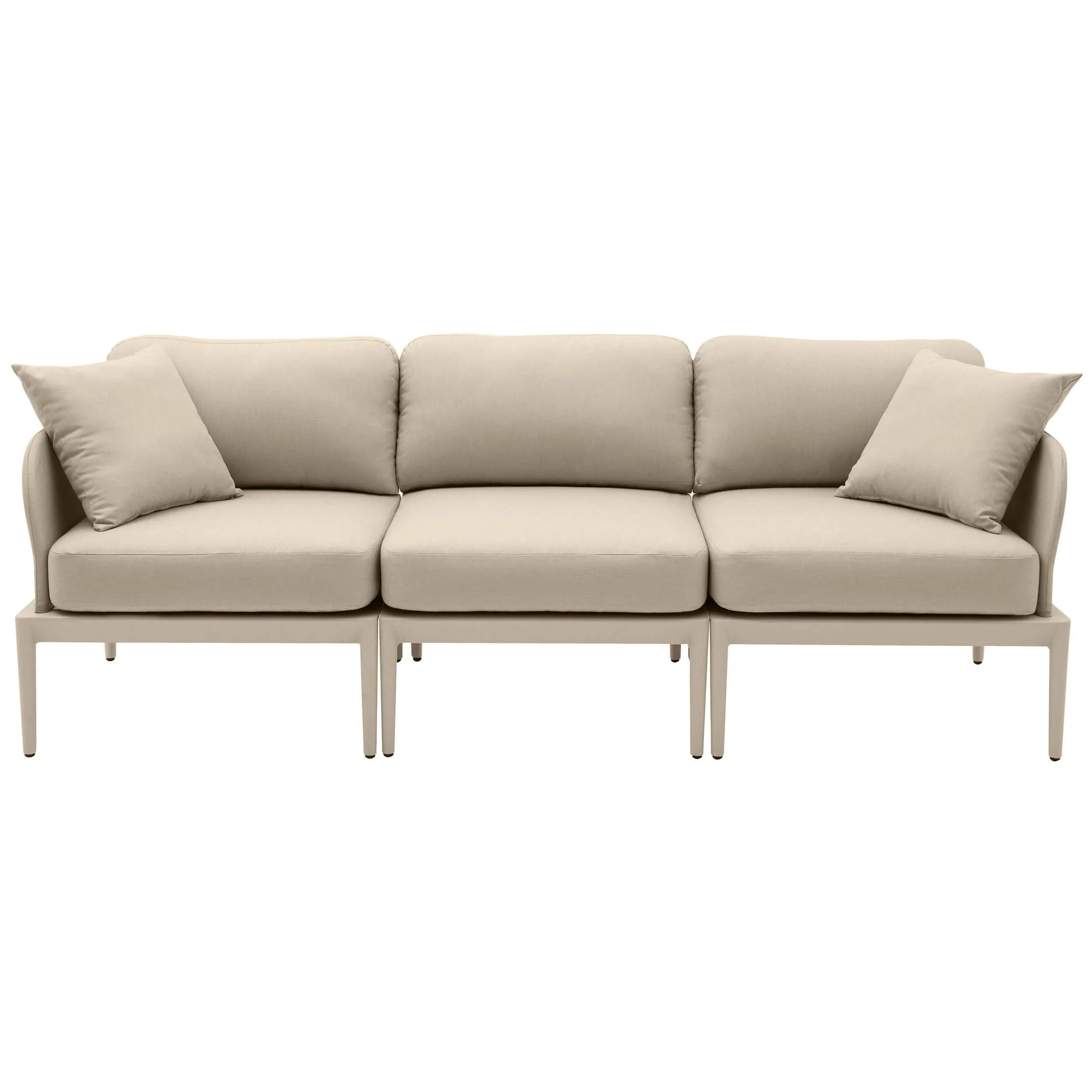 Kapri Outdoor Modular Sofa, Taupe