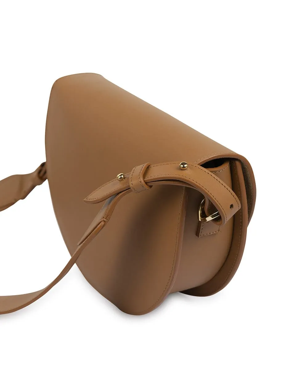 Leather Saddle bag - Caramel