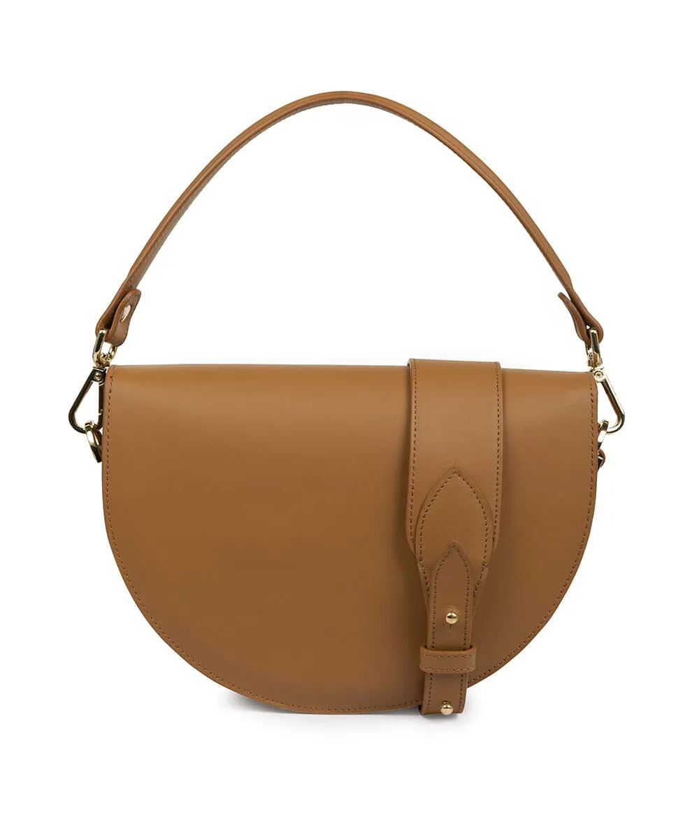 Leather Saddle bag - Caramel