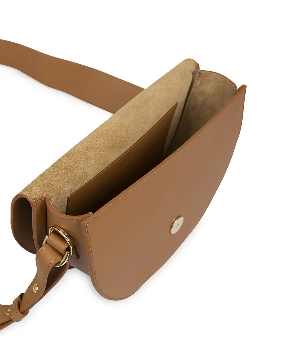 Leather Saddle bag - Caramel