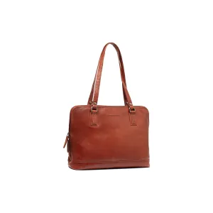 Leather Shoulder Bag Cognac Selvino